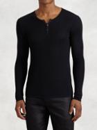 John Varvatos Silk Henley Sweater