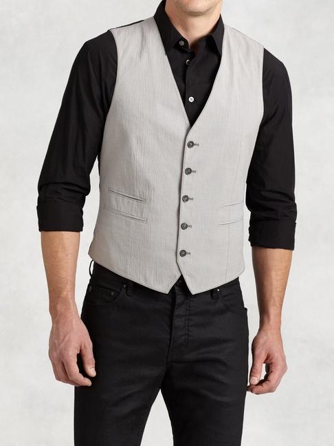 John Varvatos Cotton Vest