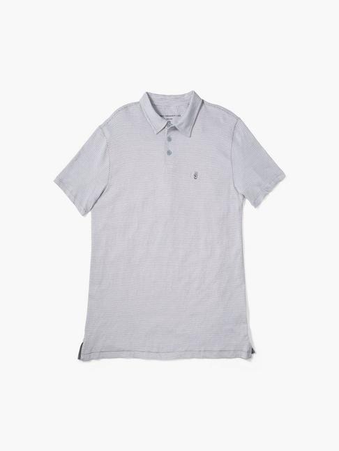 John Varvatos Striped Peace Polo