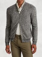 John Varvatos Linen Blend Python Jacquard Jacket