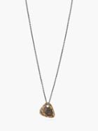 John Varvatos Brass Guitar Pick Necklace Brass