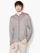 John Varvatos Linen Band-collar Shirt Griffin Size: Xs