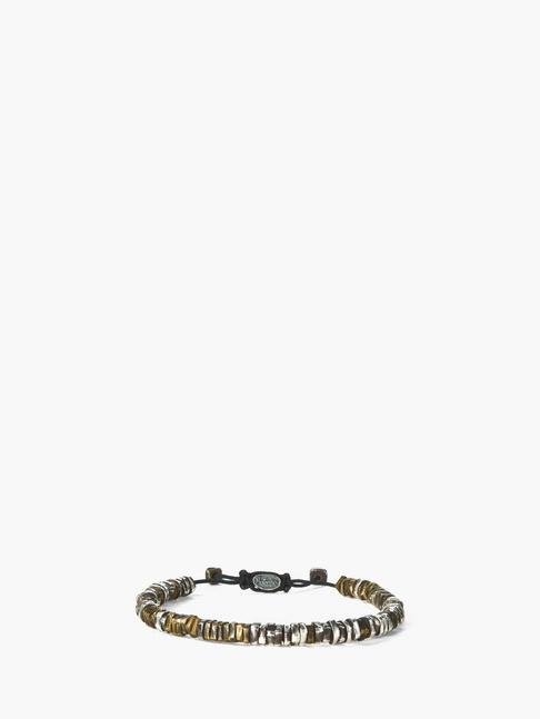 John Varvatos Silver & Brass Disc Bracelet