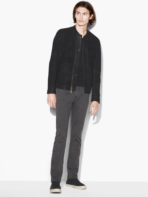 John Varvatos Suede Modern Bomber