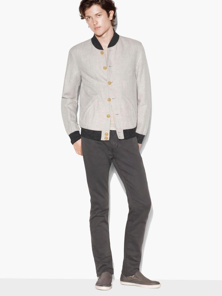 John Varvatos Bomber Jacket Fossil Size: S