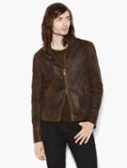 John Varvatos Slim Fit Suede Jacket