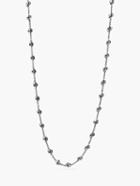 John Varvatos Silver Skull Necklace Silver