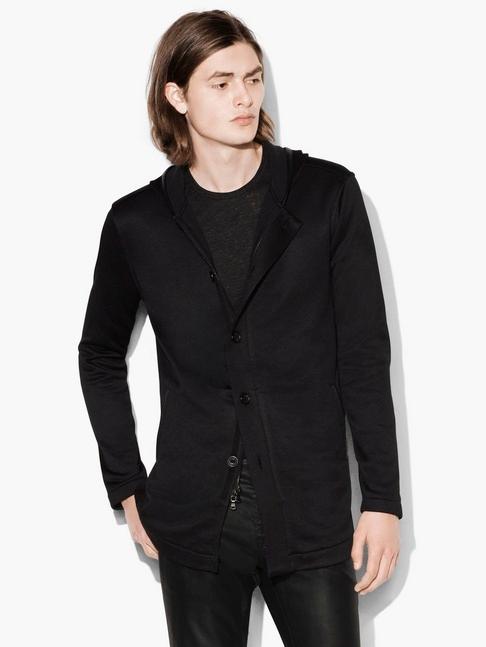 John Varvatos French Terry Elongated Hoodie
