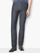 John Varvatos Side Zip Chambray Pant