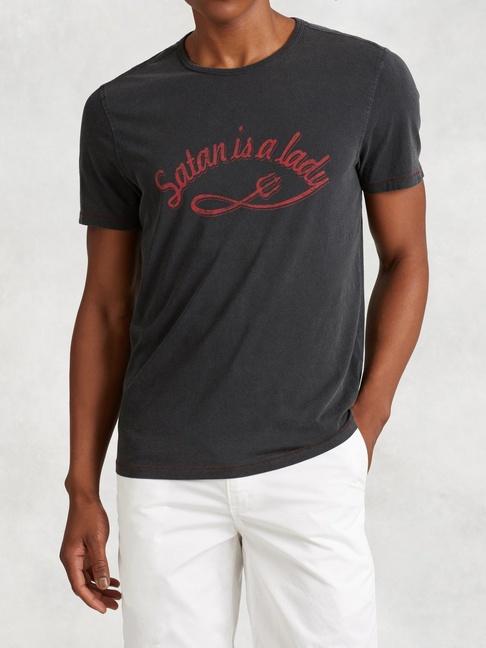 John Varvatos Satan Is A Lady Graphic Tee