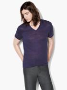 John Varvatos Short Sleeve V-neck Tee