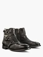 John Varvatos Fleetwood Pin Strap Boot Black Size: 8