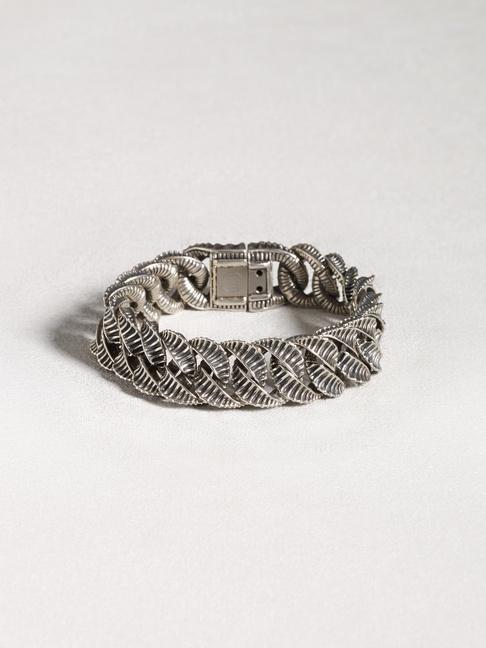John Varvatos Sterling Silver Snake Curb Link Bracelet