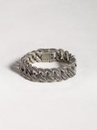 John Varvatos Sterling Silver Snake Curb Link Bracelet