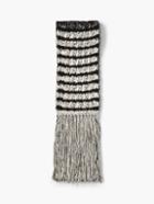 John Varvatos Alpaca And Pima Cotton Knit Scarf
