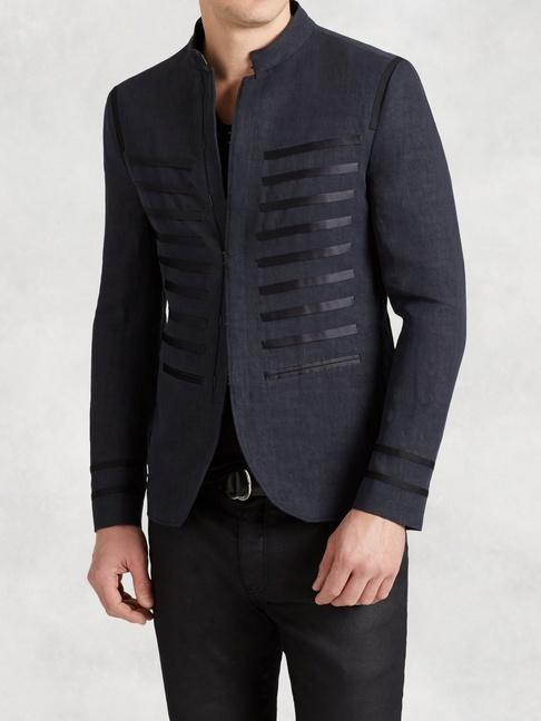 John Varvatos Hook And Bar Jacket With Satin Ribbon