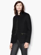 John Varvatos Knit Blazer In Wool Blend
