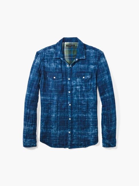 John Varvatos Western Plaid Shirt