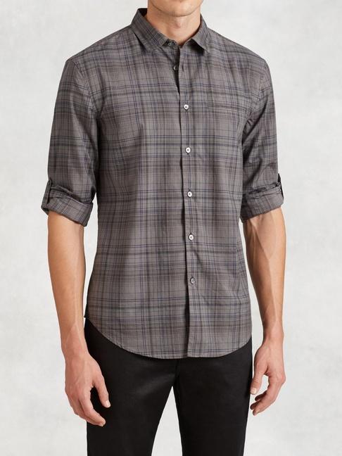 John Varvatos Slim Fit Plaid Button-down Shirt