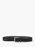 John Varvatos 35mm Chain Embedded Belt W/ Feather Buckle