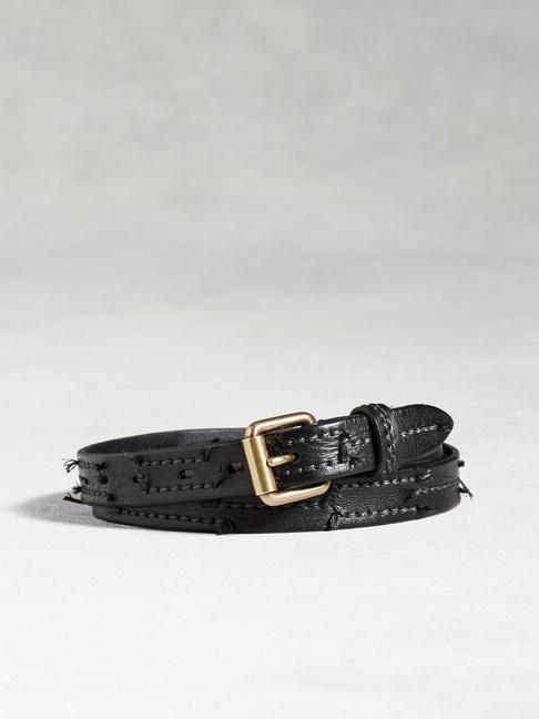 John Varvatos Artisan Stitched Strip Belt