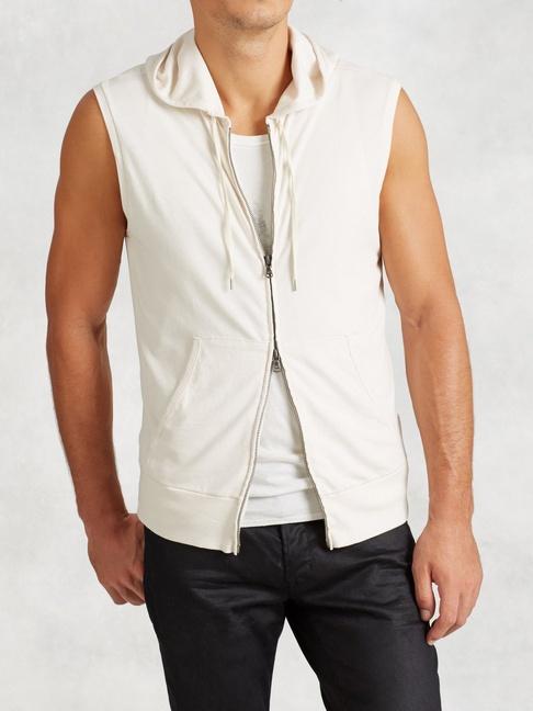 John Varvatos French Terry Sleeveless Hoodie