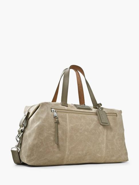 John Varvatos Perforated Suede Duffle