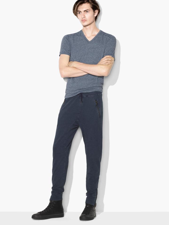 John Varvatos French Terry Jogger Pant Indigo Size: S