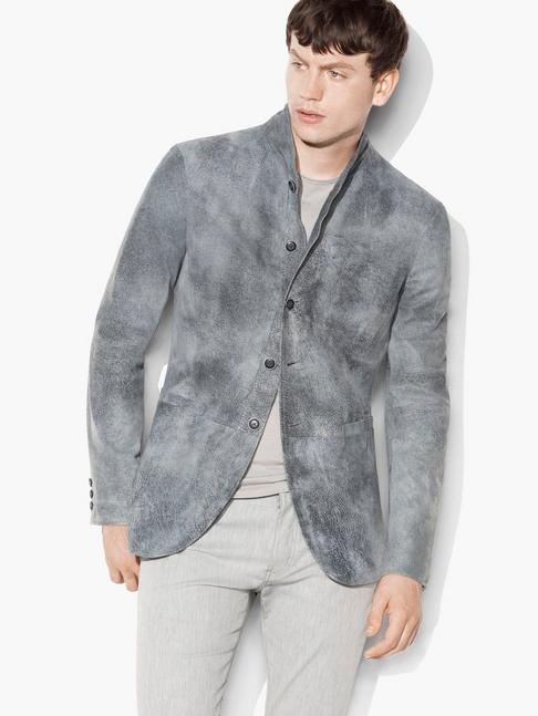 John Varvatos Hand-sprayed Leather Jacket