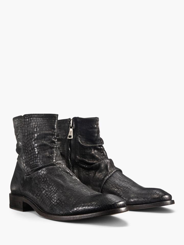 John Varvatos Morrison Sharpei Boot Black Size: 8
