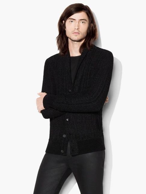 John Varvatos Chenille Sweater Jacket
