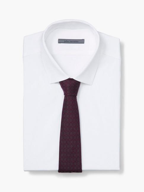 John Varvatos Collection Classic Patterned Tie Cordovan/turtledove