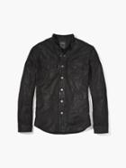 John Varvatos The Suede Shirt Jacket Black Size: 44