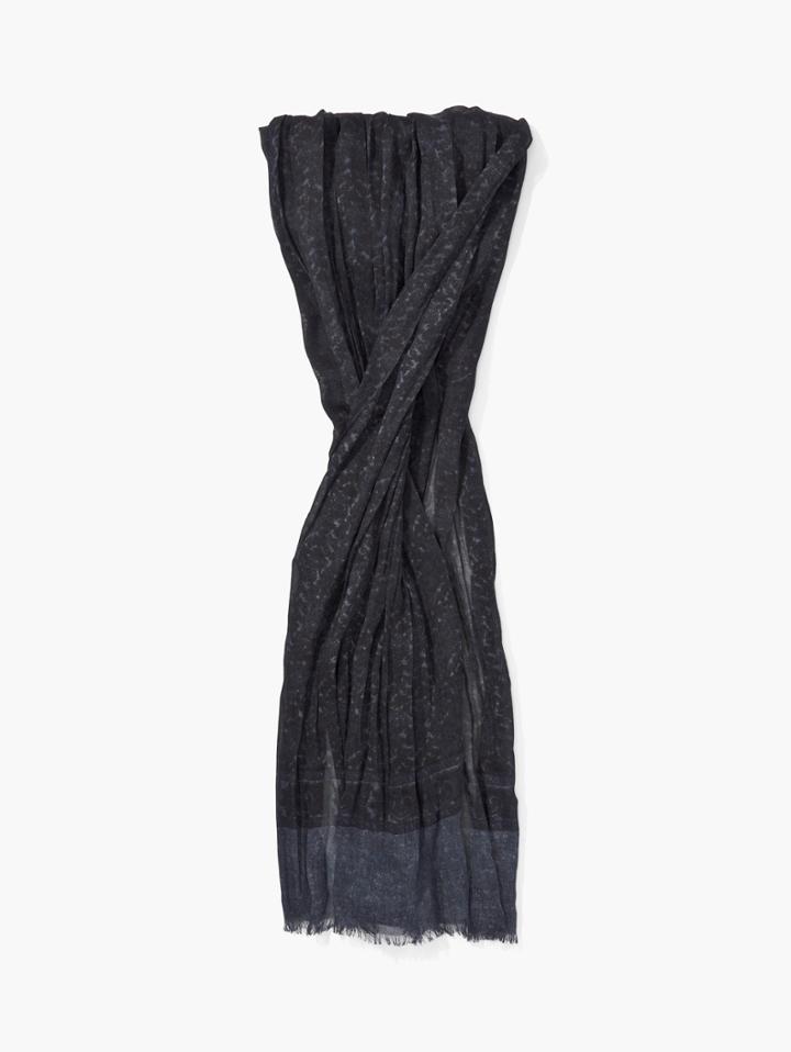 John Varvatos Woven Paisley Patterned Scarf Black
