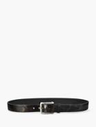 John Varvatos Two-tone Leather Belt Black Size: 34