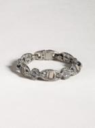 John Varvatos Sterling Silver Wooly Mammoth Fossil Inlay Bracelet