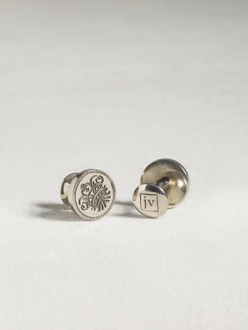 John Varvatos Coin Fleur De Lis Cufflink