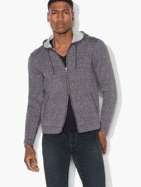 John Varvatos Marled Zipped Hoodie
