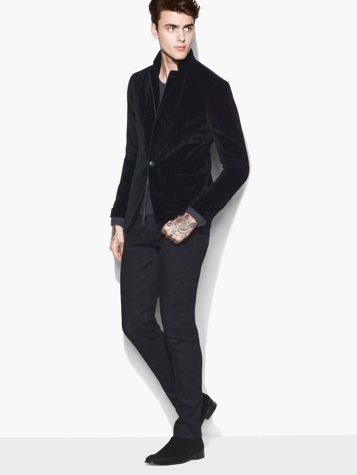 John Varvatos Velvet One Button Jacket Harmony Size: 44