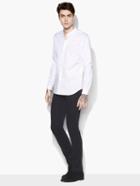 John Varvatos Solid Band Collar Shirt White Size: Xs