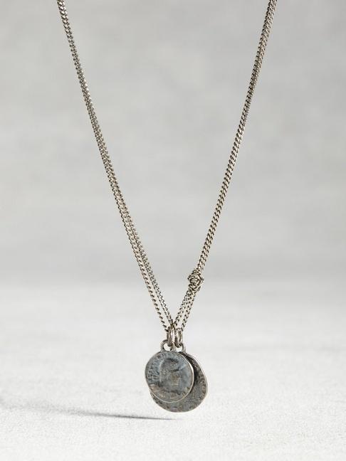 John Varvatos Topaz Beaded Necklace With Coins