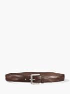 John Varvatos Stitch Detailed Leather Belt  Size: 38