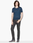 John Varvatos Henley With Pickstitch Details  Size: Xs
