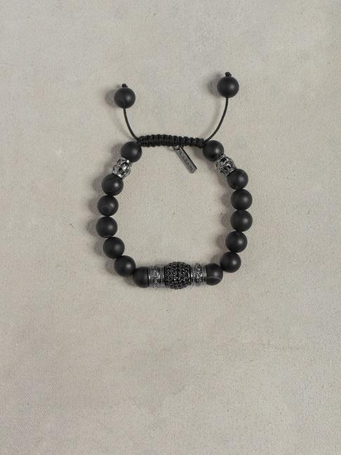 John Varvatos Onyx Pave Roundel Bracelet