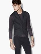 John Varvatos Faded Chalk Stripe Vest