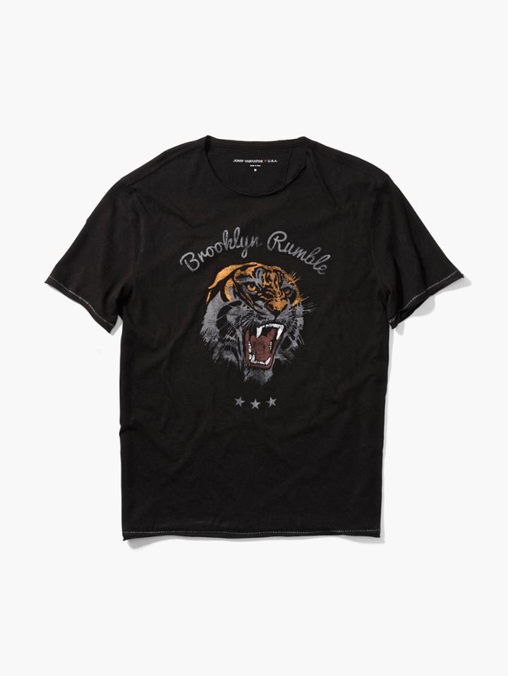 John Varvatos Brooklyn Rumble Tee Black Size: S