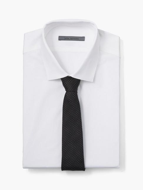 John Varvatos Collection Classic Patterned Tie Black