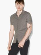 John Varvatos Short Sleeve Shirt Moss Green Size: Xs