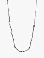 John Varvatos Gemstone & Silver Link Necklace
