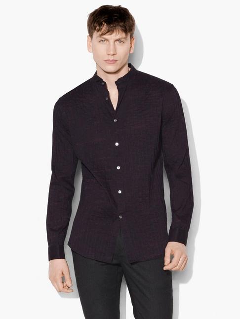 John Varvatos Elongated Pintuck Shirt